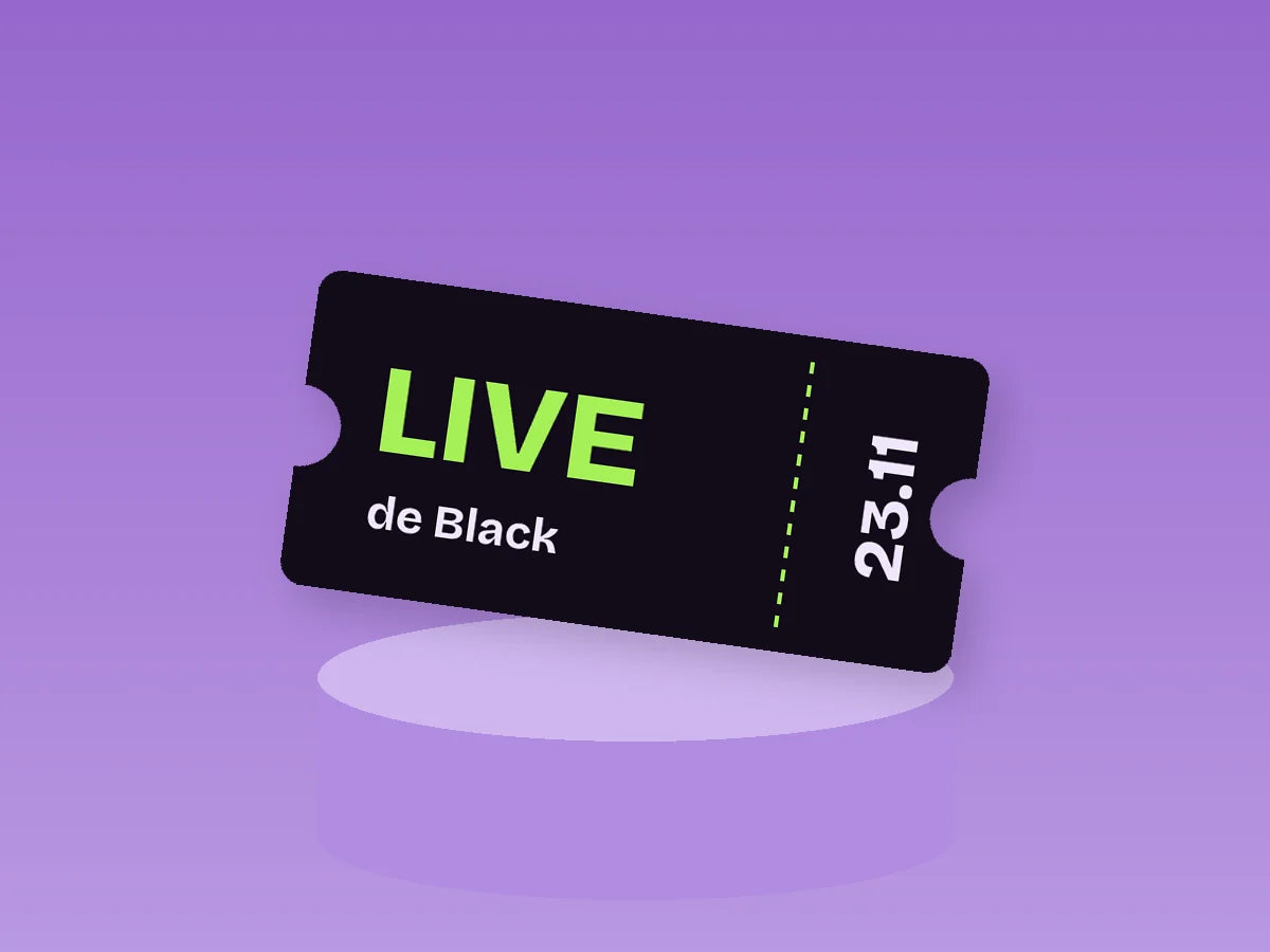 Ingresso da live de Black da Feelin.