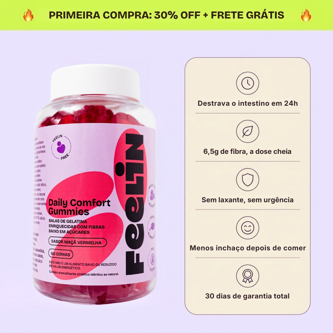 Feelin Gummies de Fibras Prebióticas — pote