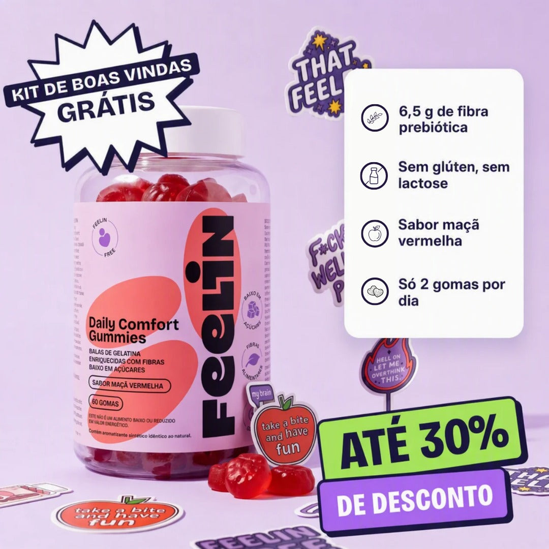Feelin Gummies de Fibras Prebióticas — pote